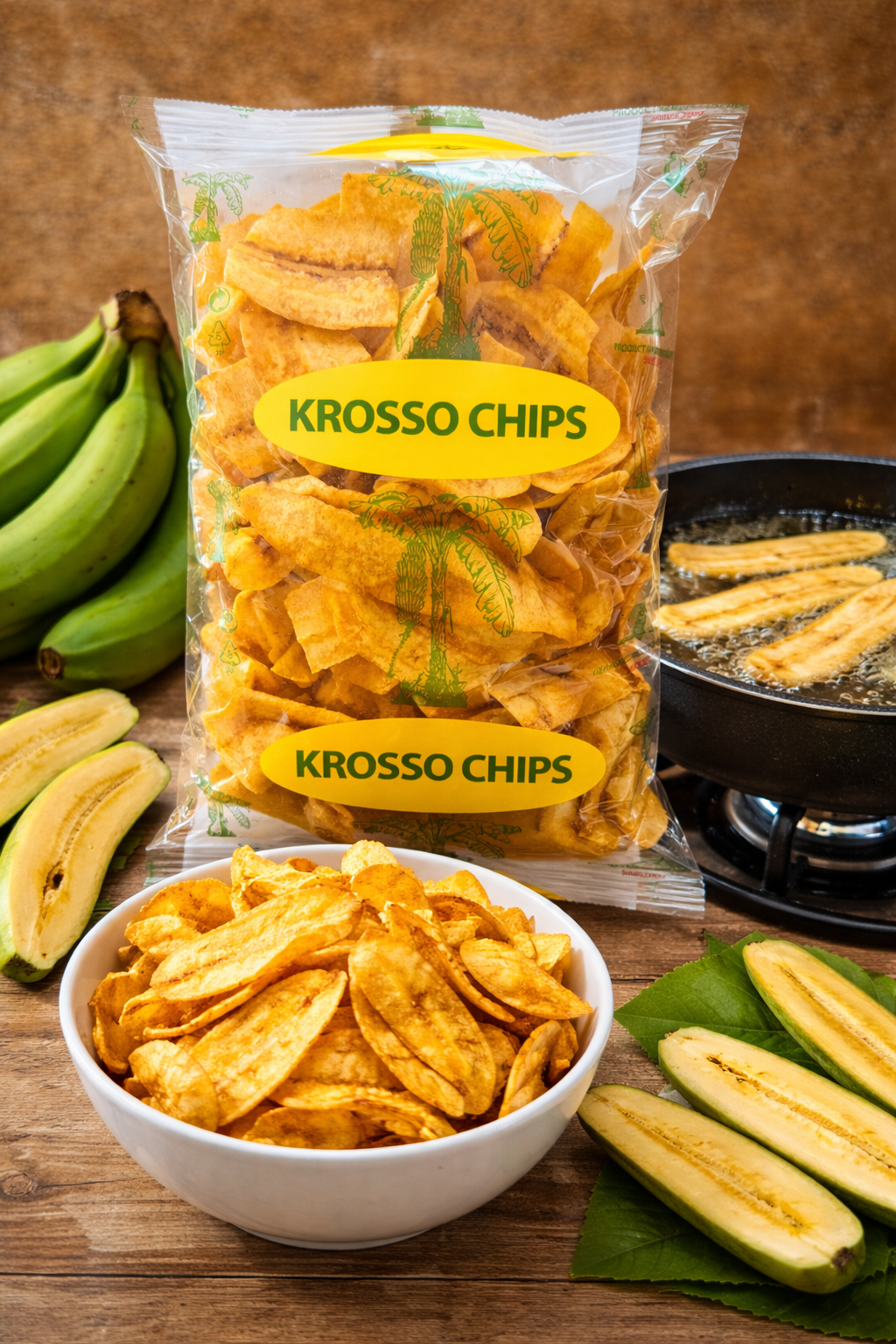 Krosso bananen chips lang