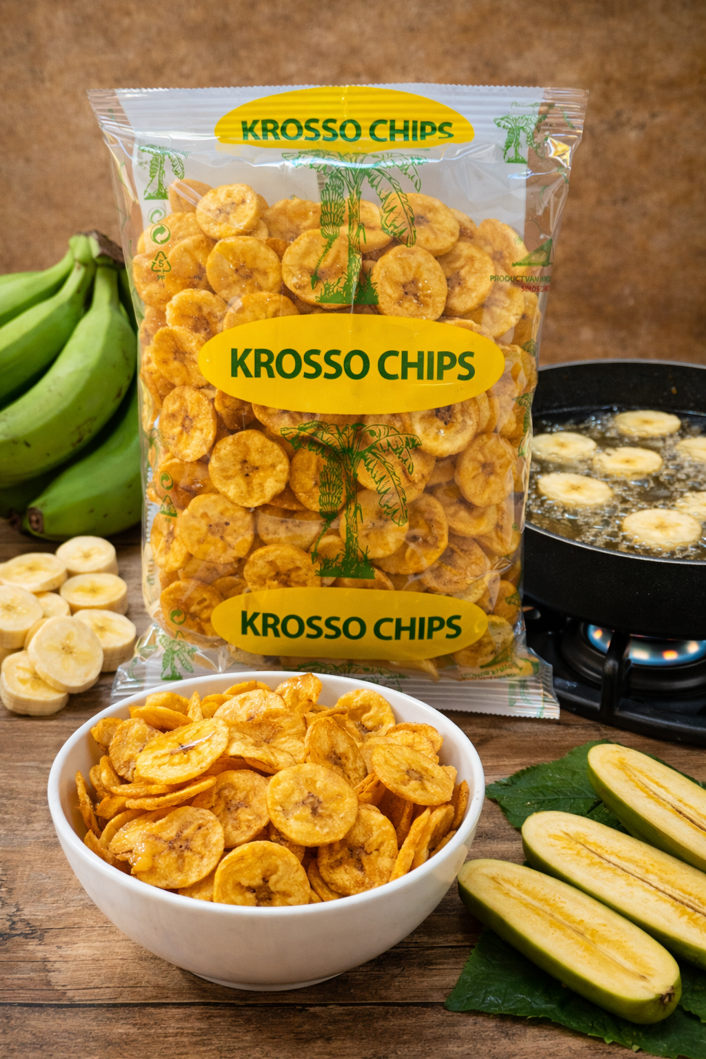 Krosso bananen chips borrel