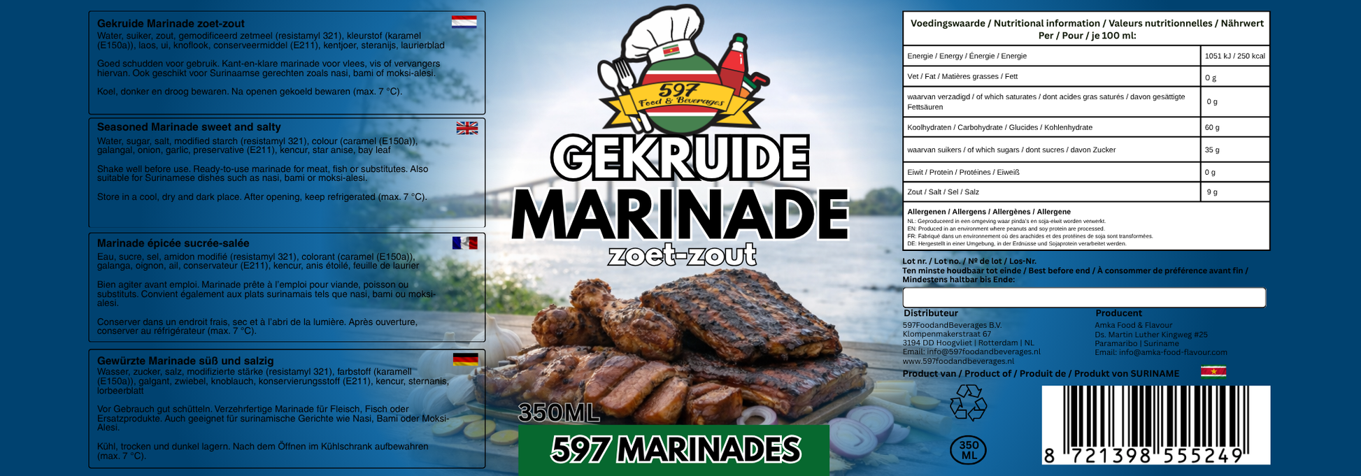 Gekruide Marinade Zoet Zout