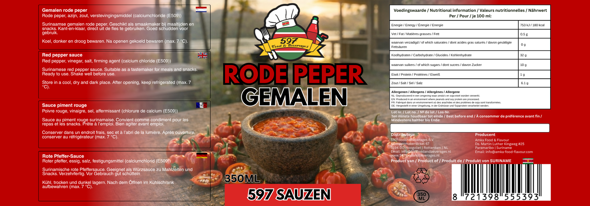 Rode Peper Gemalen