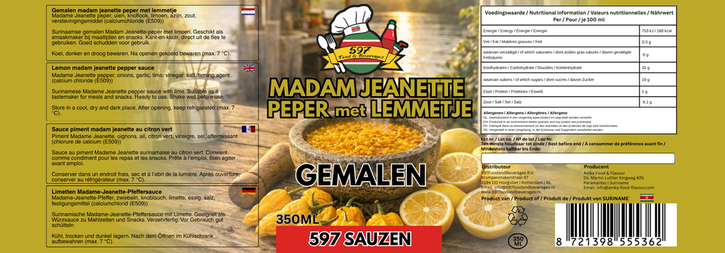 Madam Jeanette Peper met Lemmetje