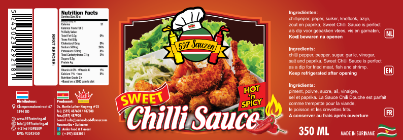 597 Sauzen - Sweet Chilli Sauce Hot & Spicy