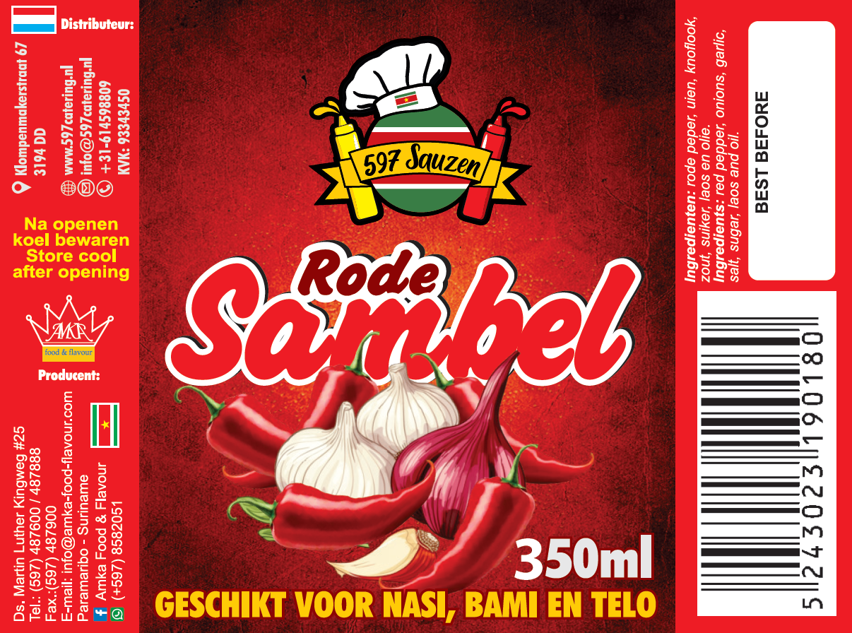 597 Sauzen - Rode Sambel