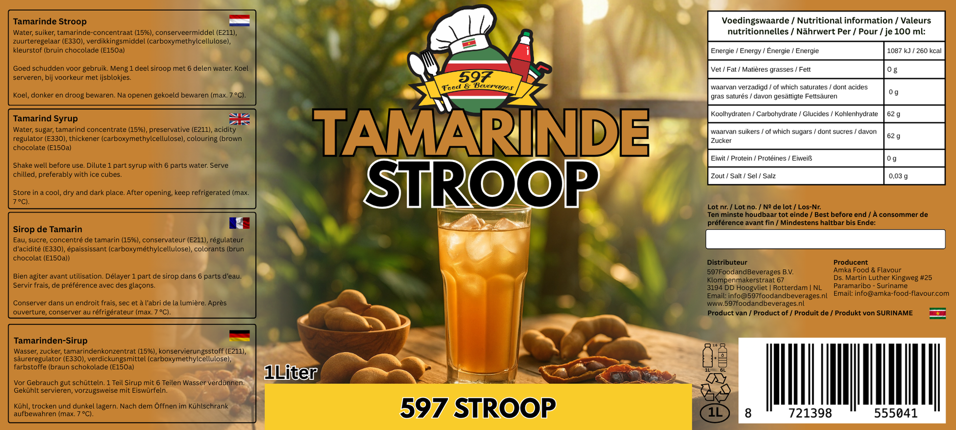 597Stroop - Tamarinde Stroop