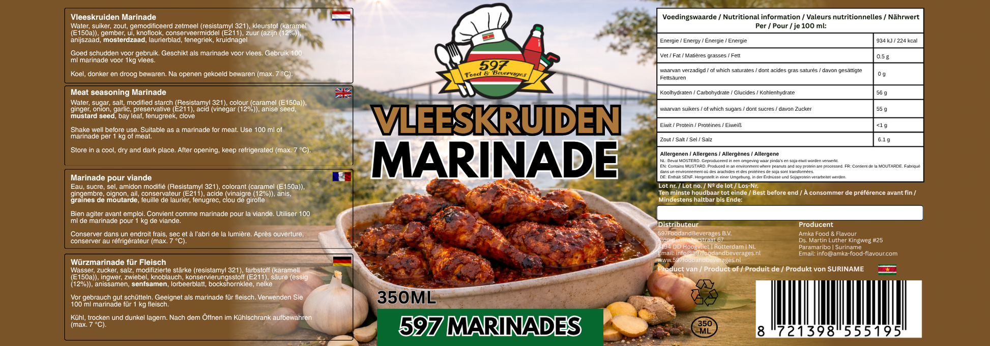 Vlees kruiden Marinade